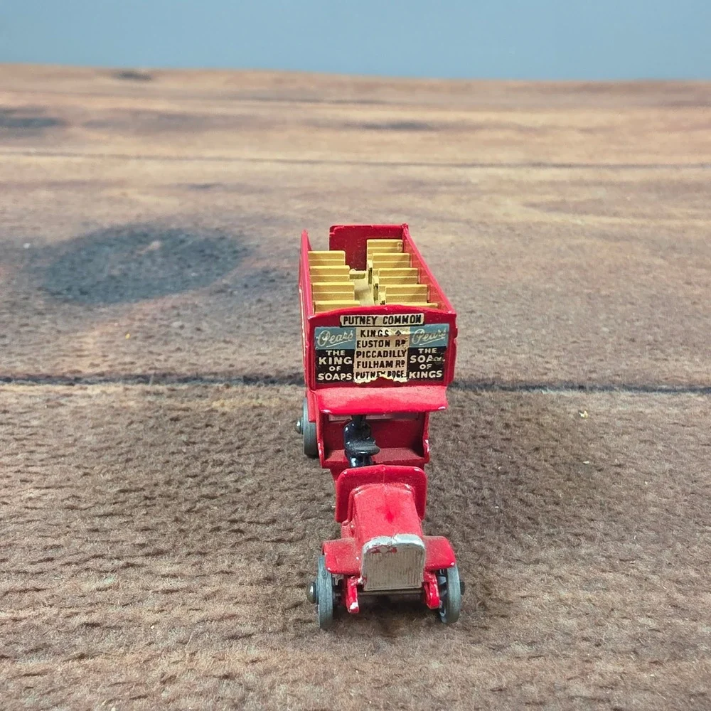 Matchbox Models of Yesteryear No 2 B-Type Bus Red Good Dewar's Lesney Vintage
